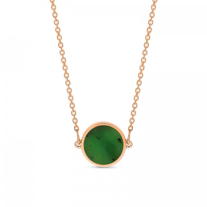 Ginette Ny Mini Ever Jade Disc Necklace