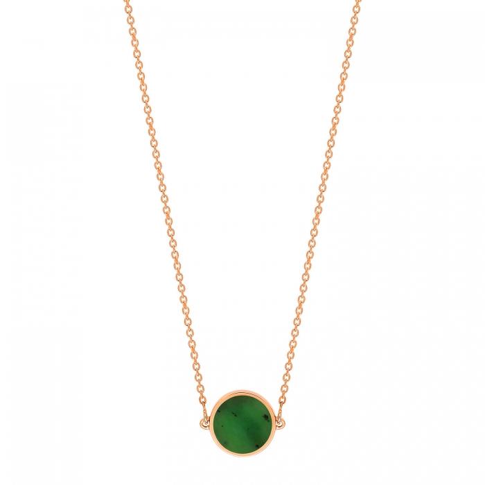 ginette ny mini ever jade disc necklace