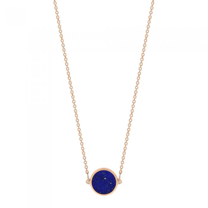 ginette ny mini ever lapis disc necklace