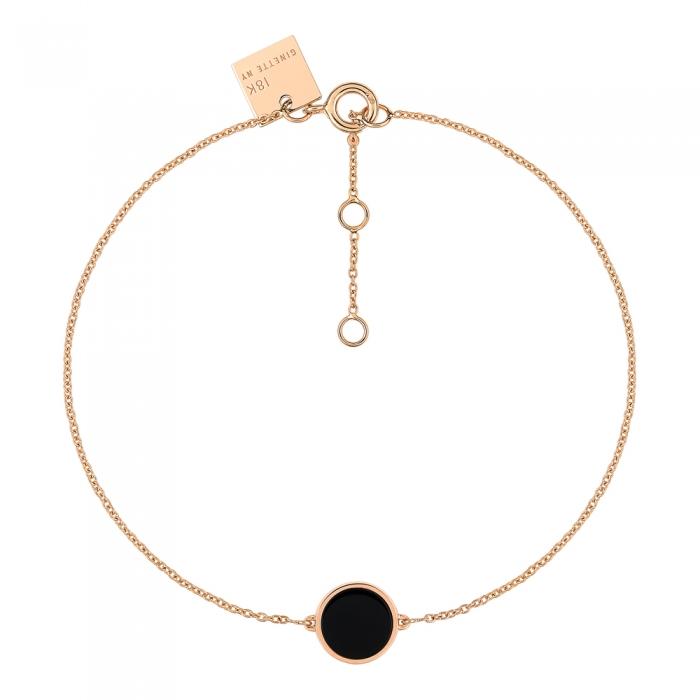ginette ny mini ever onyx disc bracelet