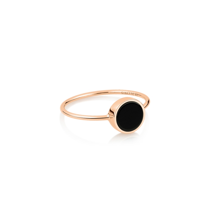 ginette ny mini ever onyx disc ring