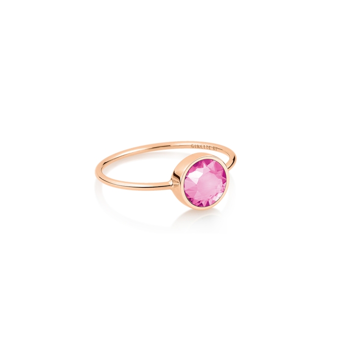 ginette ny mini ever pink corundum ring