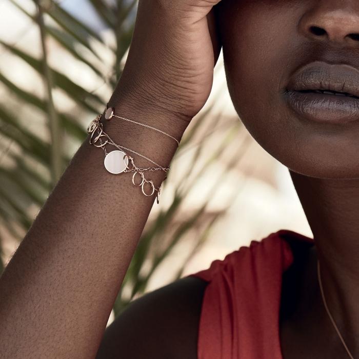 Ginette Ny Mini Ever Pink MOP Disc Bracelet