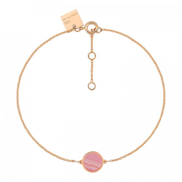 ginette ny mini ever rhodochrosite disc bracelet