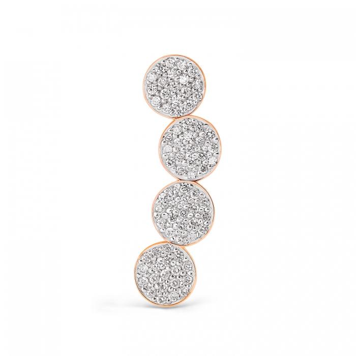 Ginette Ny Mini Ever Solo Left Diamond Arc Earring