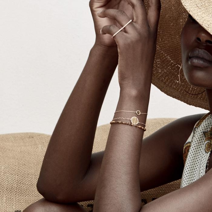 Ginette Ny Mini Ever Tiger Eye Disc Bracelet