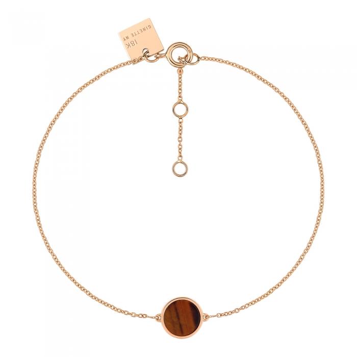 ginette ny mini ever tiger eye disc bracelet