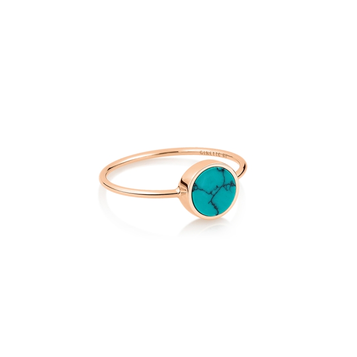 ginette ny mini ever turquoise disc ring