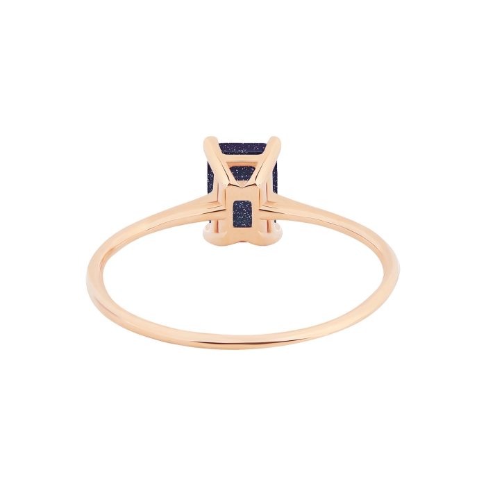 Ginette Ny Mini Midnight Blue Sandstone Ring
