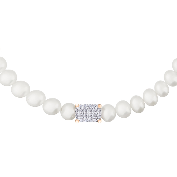 Ginette Ny Mini Midnight Pearl & Diamond Bracelet
