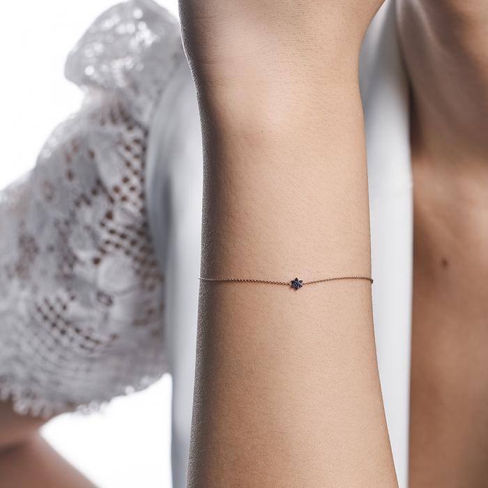 Ginette Ny Mini Sapphire Star Bracelet