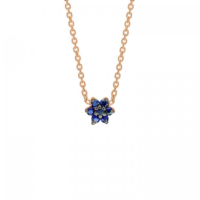 Ginette Ny Mini Sapphire Star Necklace