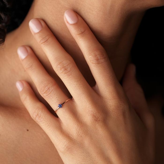 Ginette Ny Mini Sapphire Star Ring