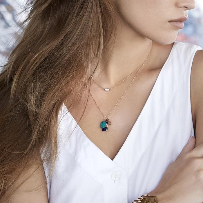 Ginette Ny Mini Straw Diamond Necklace