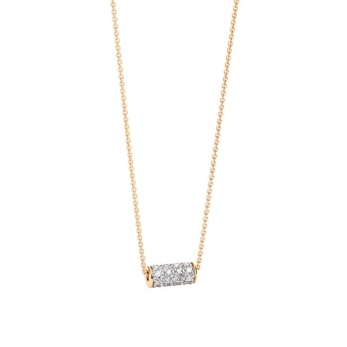 ginette ny mini straw diamond necklace