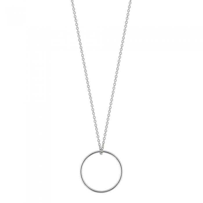 ginette ny mini white circle on chain