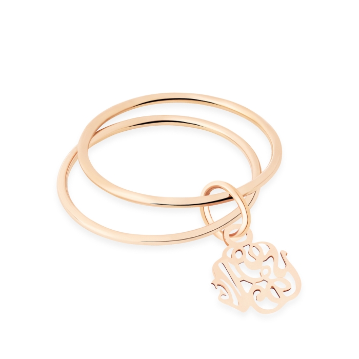 ginette ny monogram double circle ring