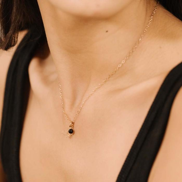 Ginette Ny Onyx Tiny Bead Charm