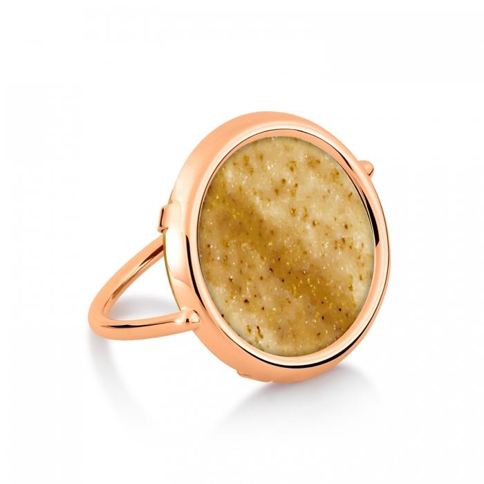 Ginette Ny Picture Jasper Disc Ring