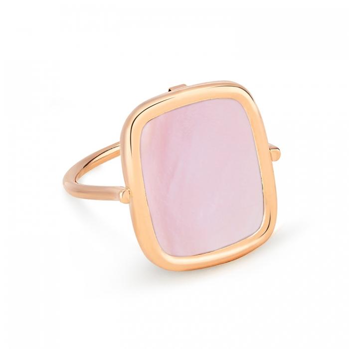 ginette ny pink MOP antique ring