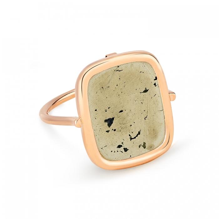 ginette ny pyrite antique ring