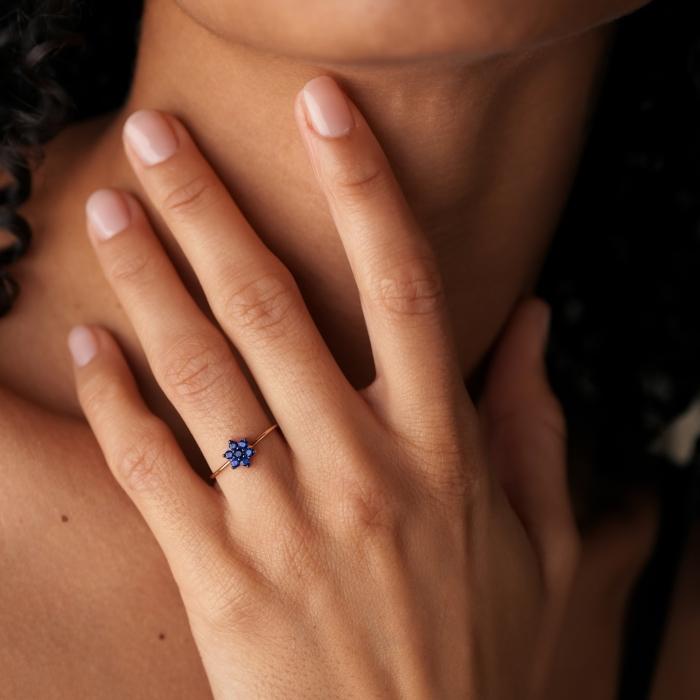 Ginette Ny Single Sapphire Star Ring