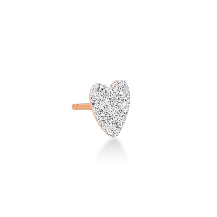ginette ny solo angele diamond heart stud