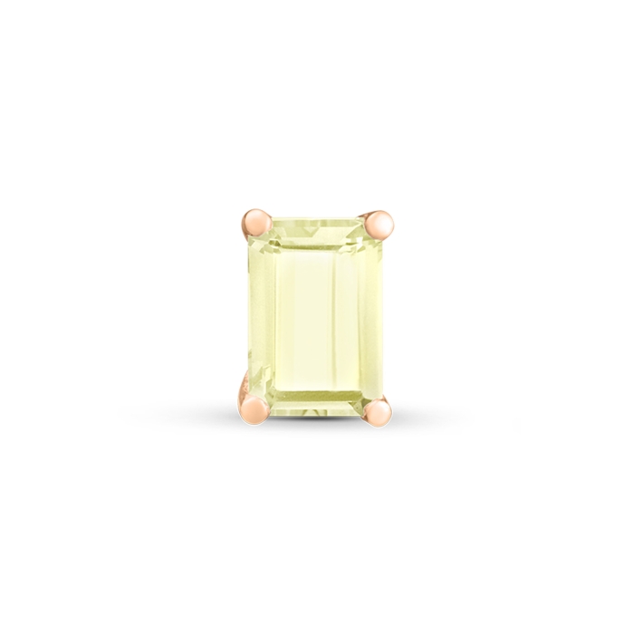 Ginette Ny Solo Cocktail Lemon Quartz Stud