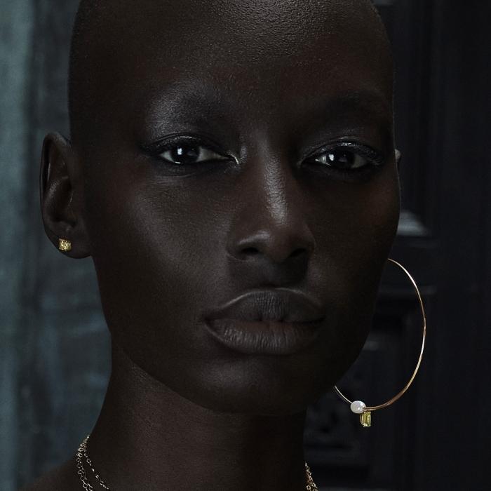 Ginette Ny Solo Cocktail Lemon Quartz Stud