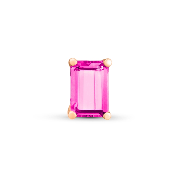 Ginette Ny Solo Cocktail Pink Topaz Stud
