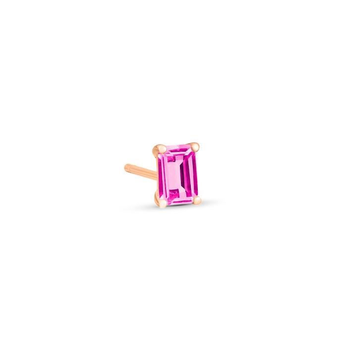 ginette ny solo cocktail pink topaz stud