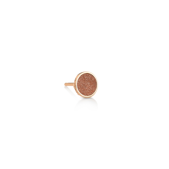 ginette ny solo ever gold sandstone disc stud