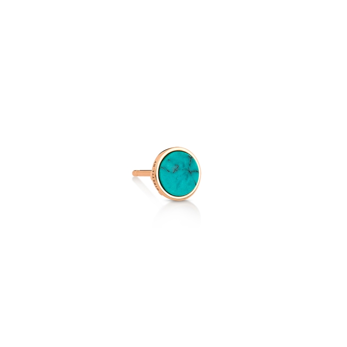ginette ny solo ever turquoise disc stud