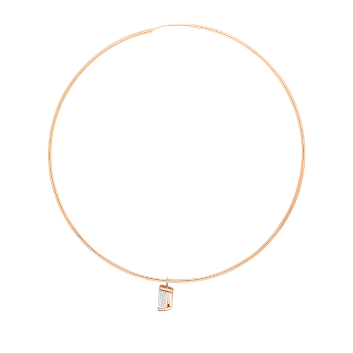 Ginette Ny Solo Jumbo Diamond Midnight Hoop