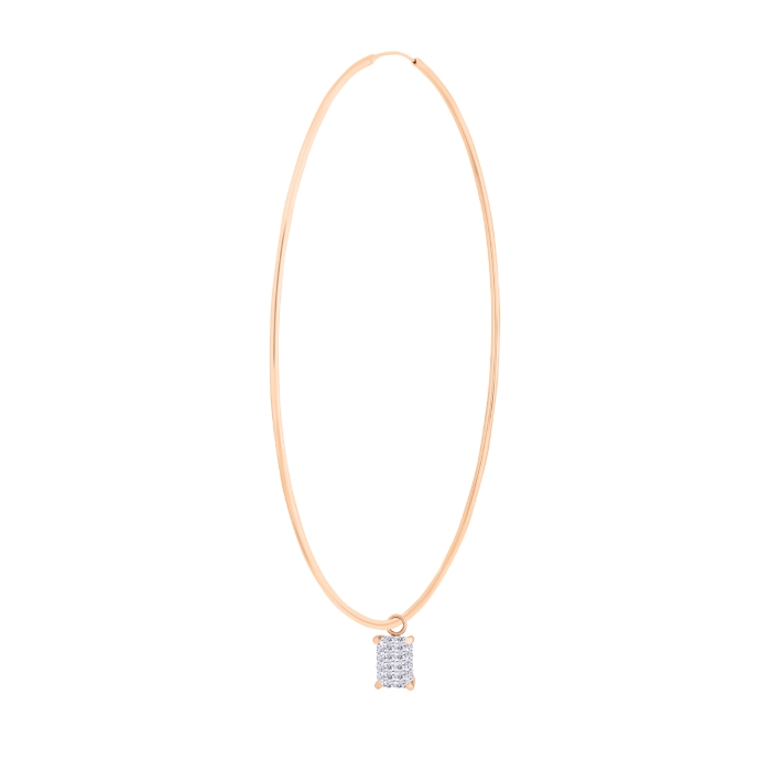 ginette ny solo jumbo diamond midnight hoop