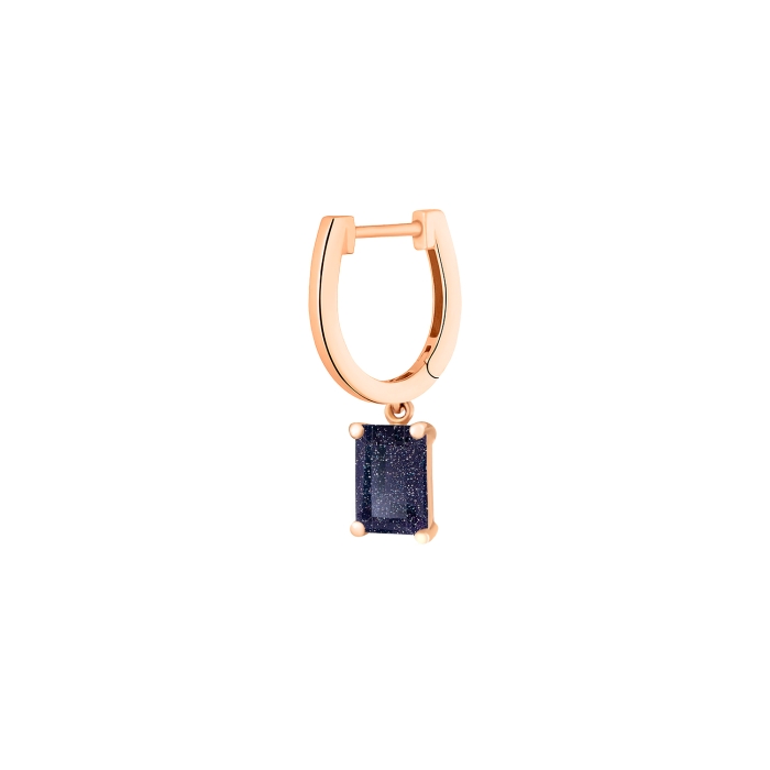 Ginette Ny Solo Midnight Blue Sandstone Hoop