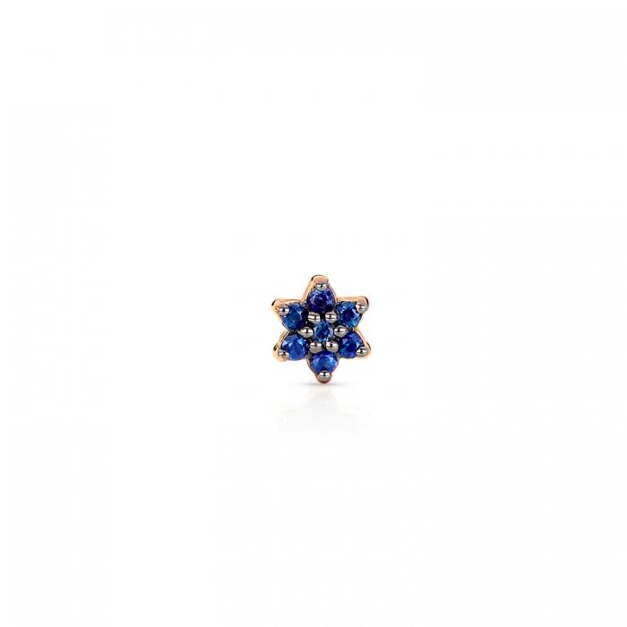 Ginette Ny Solo Mini Sapphire Star Stud