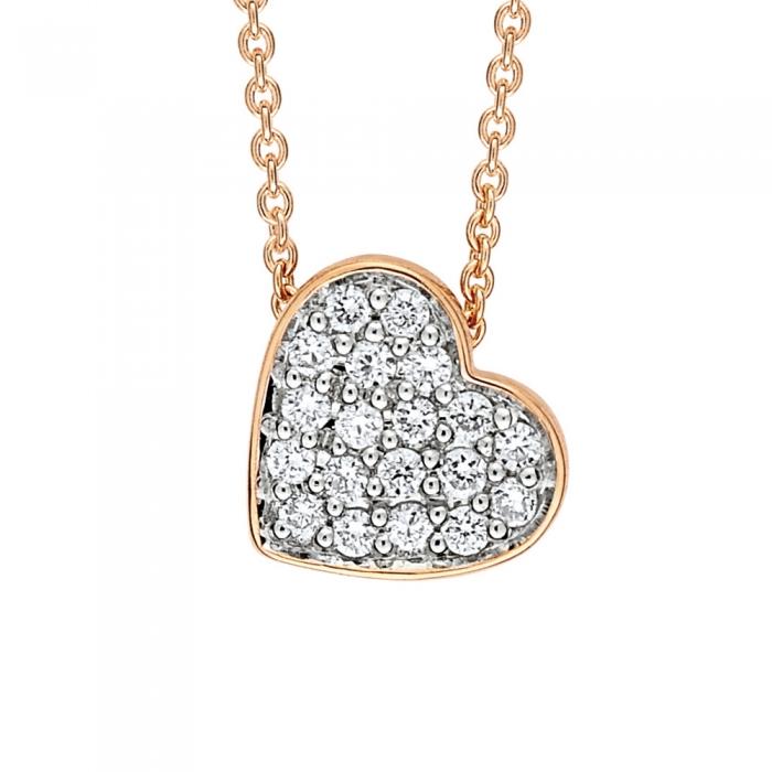 Ginette Ny Tiny Diamond Heart Necklace