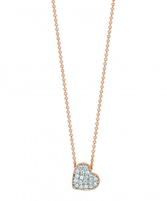 ginette ny tiny diamond heart necklace