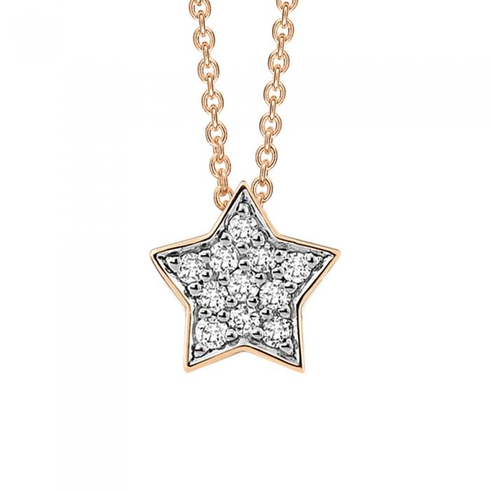 Ginette Ny Tiny Diamond Star Necklace