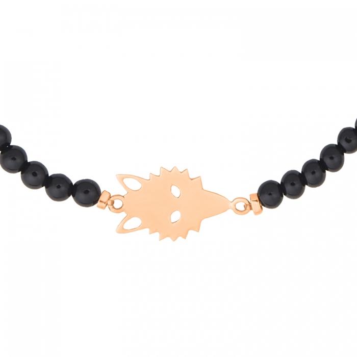 Ginette Ny Twenty Wolf Onyx Mini Bead Bracelet