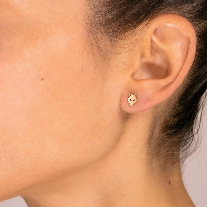 Ginette Ny Wolf Earrings
