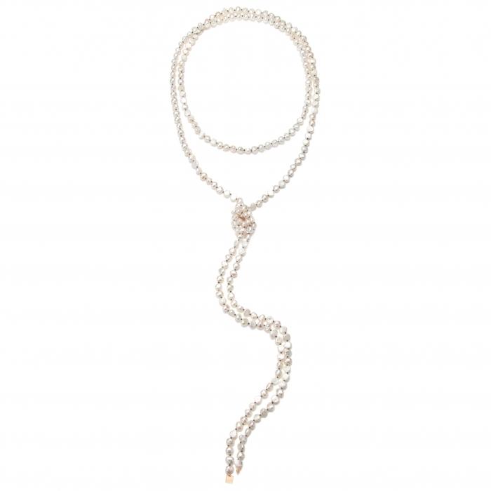 ginette ny XL pearl sautoir black cordon