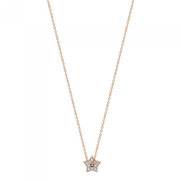 ginette ny mini diamond milky way open star necklace
