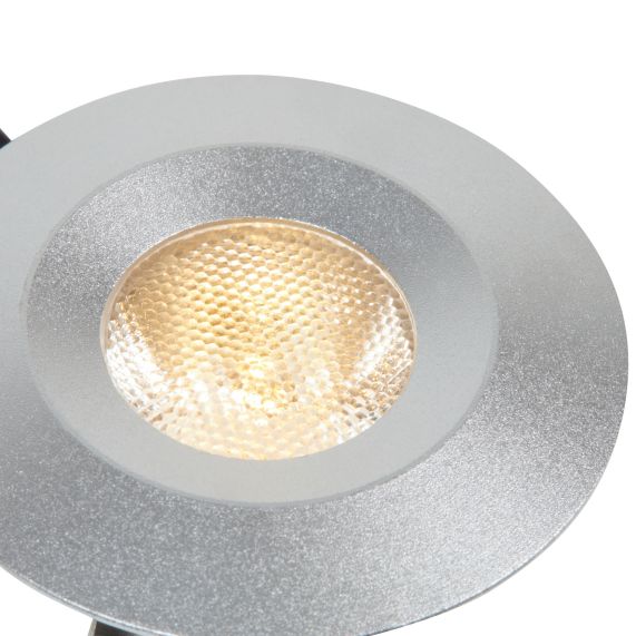 Girard Sudron 3 Spots Led Alu Encastres Messa 3x1W 220-240V IP44 3x95lm 3000K 42x36mm