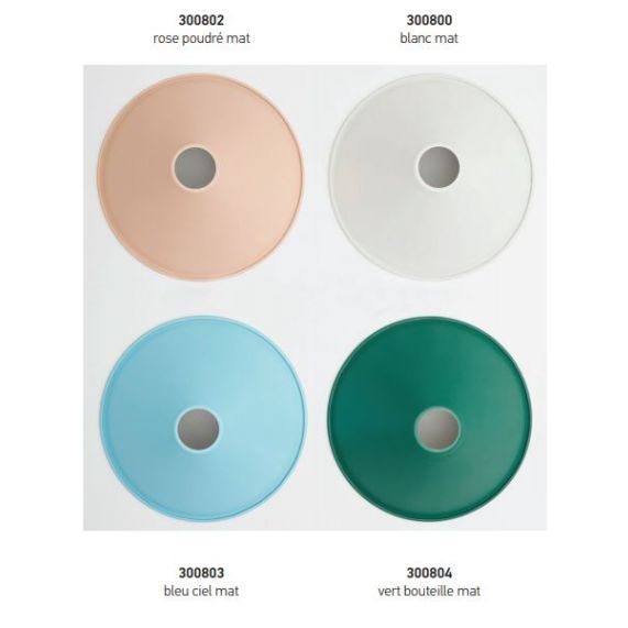 Girard Sudron ABAT-JOUR MÉTAL CONIQUE Ø220MM ROSE POUDRÉ MAT