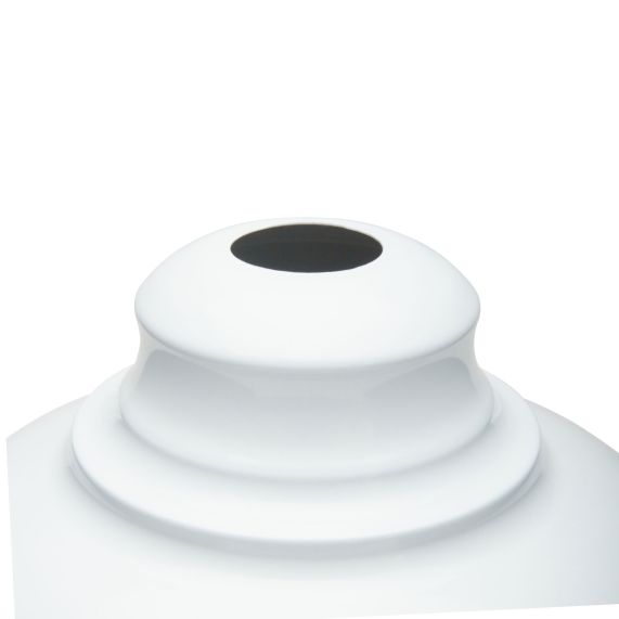 Girard Sudron Abat-jour Metal E27 Blanc Industriel Retro 300x165mm