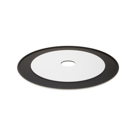 girard sudron Abat-jour metal E27 blanc/noir disque Disky 300x4mm