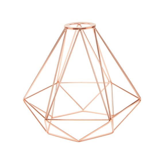 girard sudron Abat-jour metal E27 cuivre cage Geoix 220x210mm