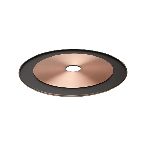 girard sudron Abat-jour metal E27 cuivre/noir disque Disky 300x4mm